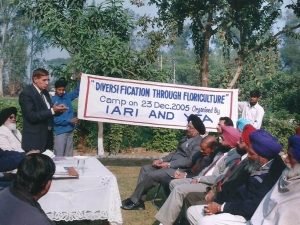 A view of the farmers Training Camp organized by the Association.
